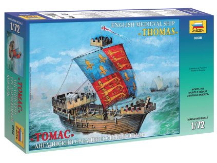Model Kit loď 9038 - English Medieval Ship Thomas (1:72)