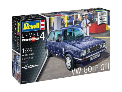 Plastic ModelKit auto 07673 - VW Golf Gti "Builders Choice" (1:24)