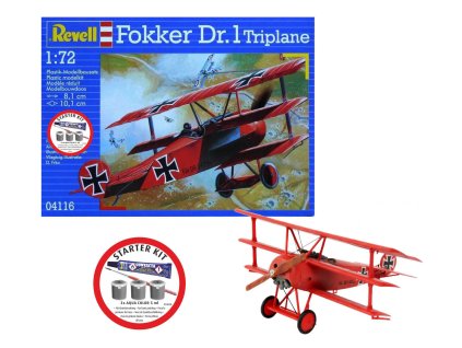 Starter Kit letadlo 74116 Fokker DR 1 Triplane 1 72 a156431225 10374