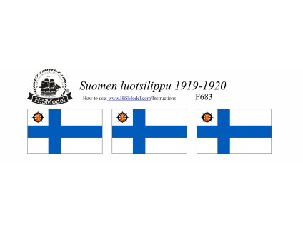 F683 Suomen luotsilippu 1919 1920