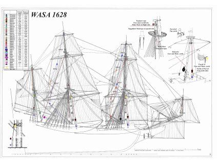 Billing-Boat-Wasa-1-75-Halyards-blocks-HiSModel