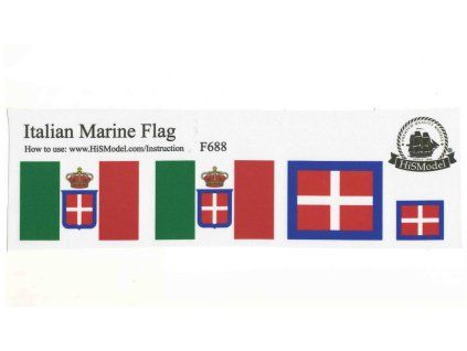 688F HiSModel Italian Marine flag 1W