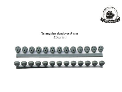 Triangular deadeyes block 5mm HiSModel 02