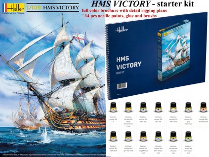 Heller HMS Victory 1:100, HiSModel - kit 01