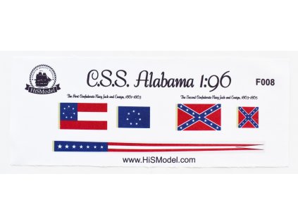 Revell Alabama 1:96, HiSModel flags 01