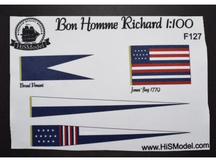 HiSModel - Bon Homme Richard flags