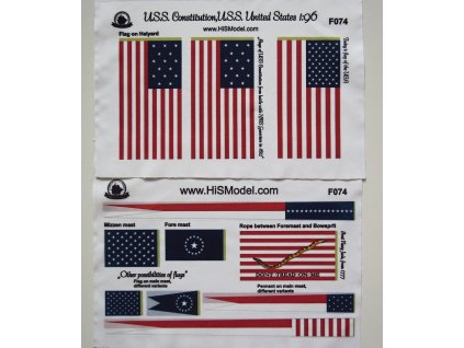 Revell Constitution, HiSModel flags 01
