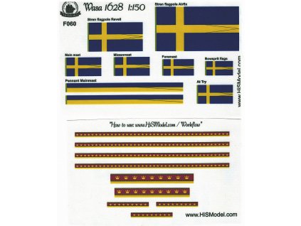 Airfix, Revell Wasa 1:150 - HiSModel - flags 01