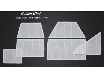 Heller, Revell, Golden Hind 1:96 - HiSModel -, sails, plachty 01