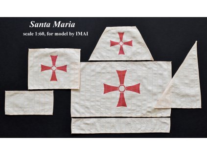 HiSModel - Santa Maria, sails, plachty