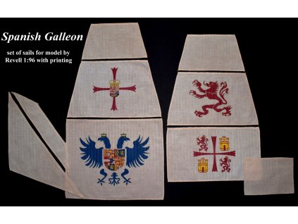 Revell Spanish galleon 1:96 - HiSModel - sails 01