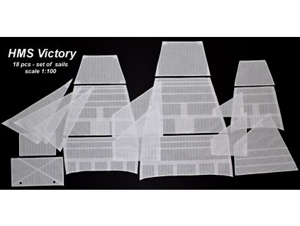Heller HMS Victory 1:100, HiSModel -  sails 02
