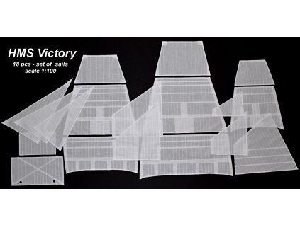 HiSModel - HMS Victory sails