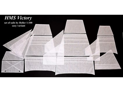 HMS Victory 1:100 - set of sails, HiSModel