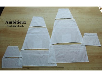Ambitieux 1:70 set of sails 01