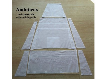 Ambitieux 1:70 set of studding sails 01