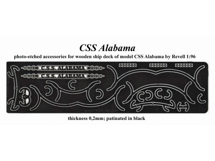 Revell CSS Alabama 1:96, HiSModel - photo-etched parts 01