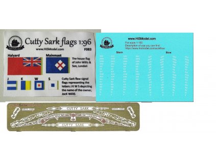 HiSModel - Cutty Sark flags