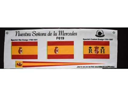 OcCre Nuestra Seňora de la Mercedes 1:85 - HiSModel - the flags 01