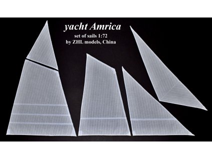 HiSModel - set of sails, lachty, yacht America