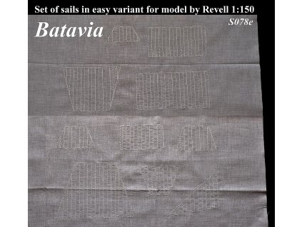 Revell Batavia 1:150 - HiSModel - sails 01