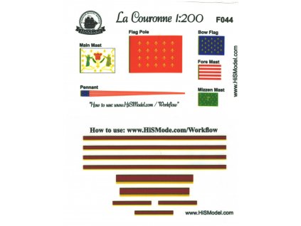 Heller Couronne 1:200, HiSModel - the flags, 03