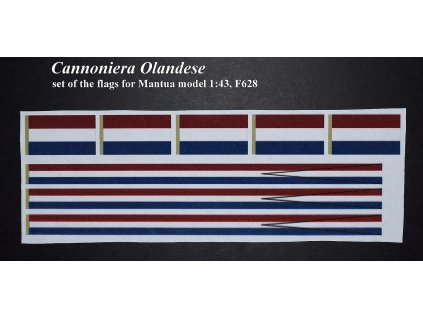 Mantua Cannoniera Olandese 1:43 - HiSModel-  vlajky 01