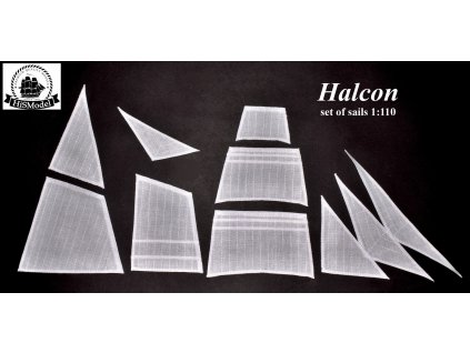 Halcon 1:100  - HiSModel - sails for model 01