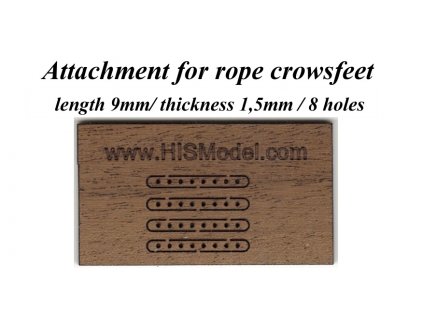 Attachment for rope crowsfeet - HiSModel- uchycení pro vějíř 01