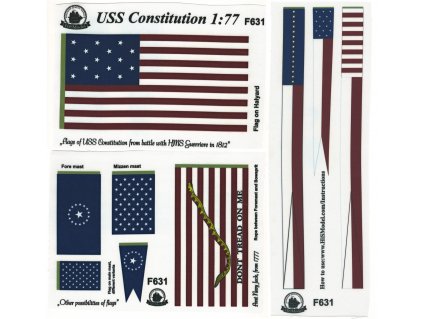 Model Shipways Constitution 1:76, HiSModel - Flags 1