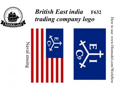 British East india trading company logo, HiSModel -flags 01