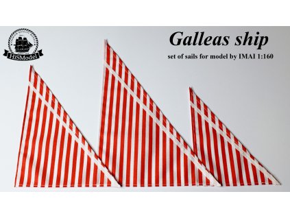 IMAI Galleas ship 1:160, HiSModel - sails 01