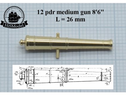 HiSModel Gun - 12 pounds medium 8´6"", L26 01