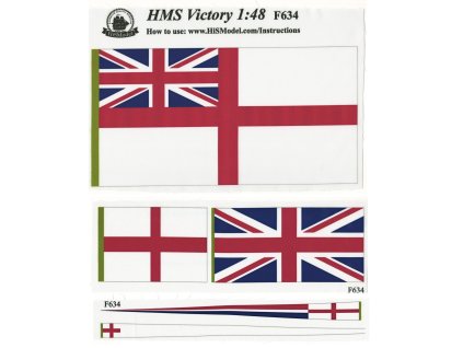 HMS Victory 1:48, HiSModel - flags 01