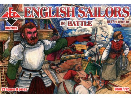 RED English sailor in battle,16-17th 1:72, HiSModel 01