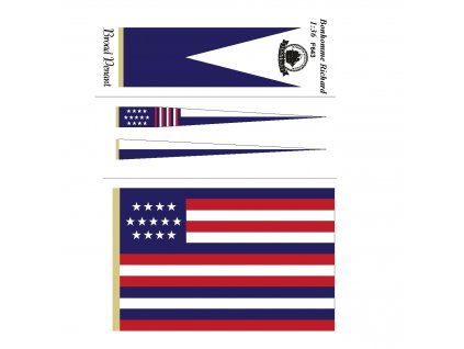 Bonhomme Richard 1:36, HiSModel - flags 01