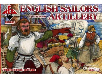 RED English sailor altilery,16-17th 1:72, HiSModel 01
