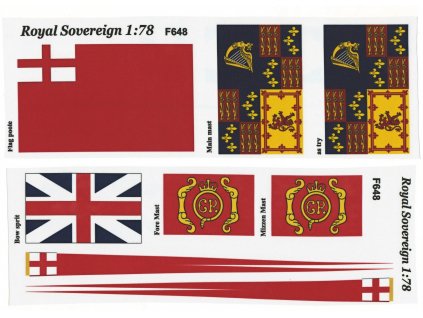 Sergal Royal Sovereign 1:78, HiSModel - flags 01