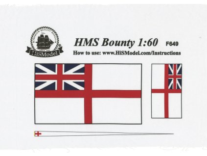 Mantua Bounty 1:60,  HiSModel - flags 01