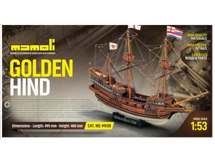 Mamoli Golden Hind 1:53, HiSModel, kit 1
