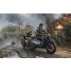 Model Kit military 3607 - German WWII Sidecar R12 with crew (1:35)