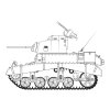 Classic Kit tank A1358 - M3 Stuart, Honey (British Version) (1:35)