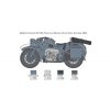 Model Kit military 7406 - Zundapp KS 750 with sidecar (1:9)