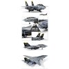 Model Kit letadlo 12578 - USN F-14B "VF-103 Jolly Rogers" (1:72)