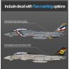 Model Kit letadlo 12590 - USN F-14D “VF-2 Bounty Hunters” (1:72)