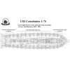 Model Shipways Constitution 1:76, HiSModel - set 30 brass guns 63