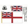 Heller HMS Victory 1:100, HiSModel - flags 02
