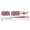 Heller HMS Victory 1:100, HiSModel - flags 05