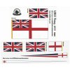 Heller HMS Victory 1:100, HiSModel - flags 01
