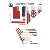 Airfix HMS Prince 1:168 - HiSModel - the flags, 05